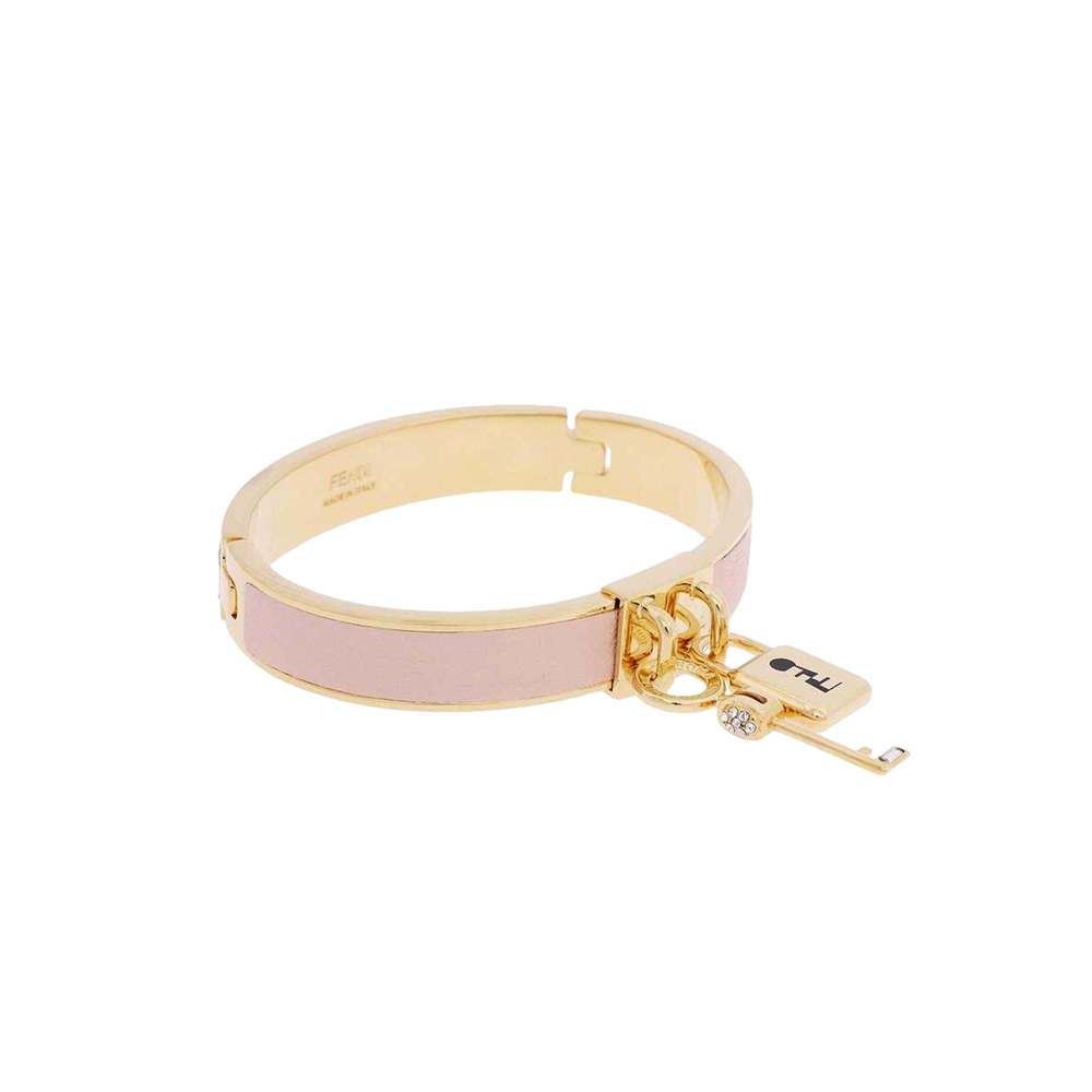 Fendi Master Key Light Rose Leather Gold Medium - Picture 1 of 5